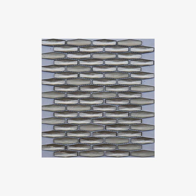 Cast Glass Elongated Hexagon Mosaic Arvex