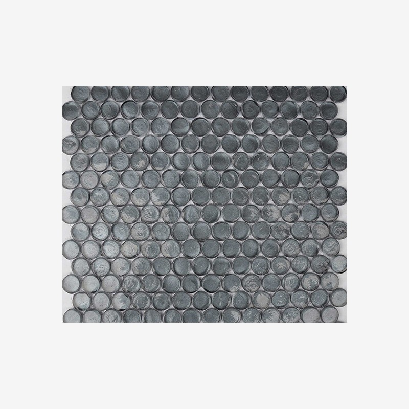 Cast Glass Penny Round Mosaic Arvex