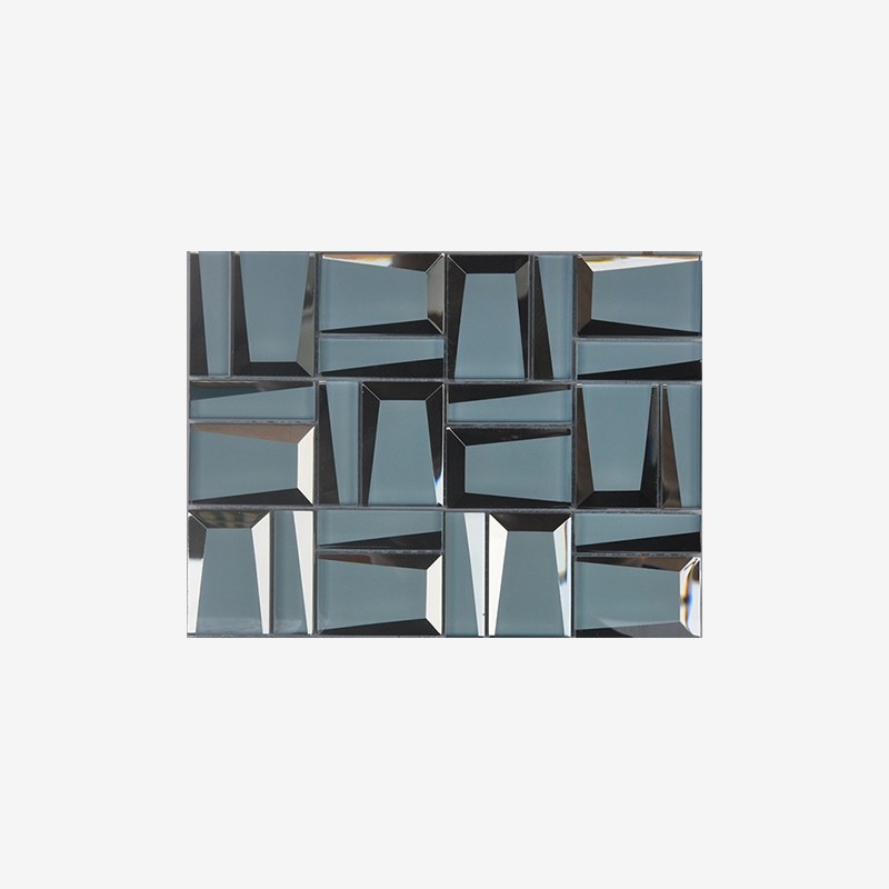 Beveled Mirror Frame Glass Squared Mosaic Arvex