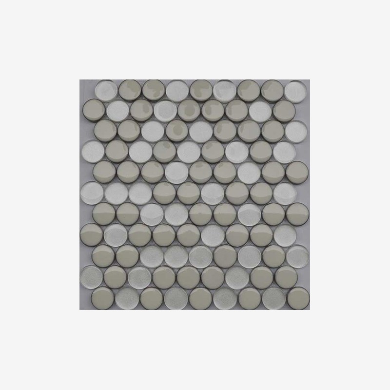 Glass And Porcelain Penny Round Mosaic Arvex