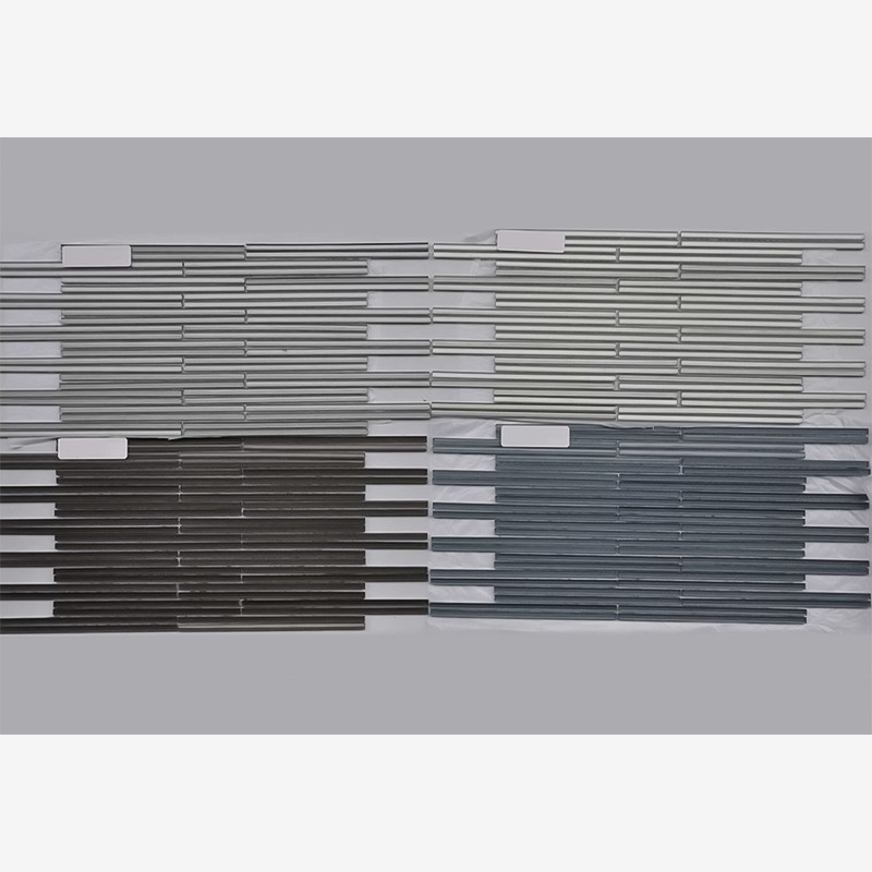 Metallic 4mm Thick Glass Sticks Stacked Mounting Arvex