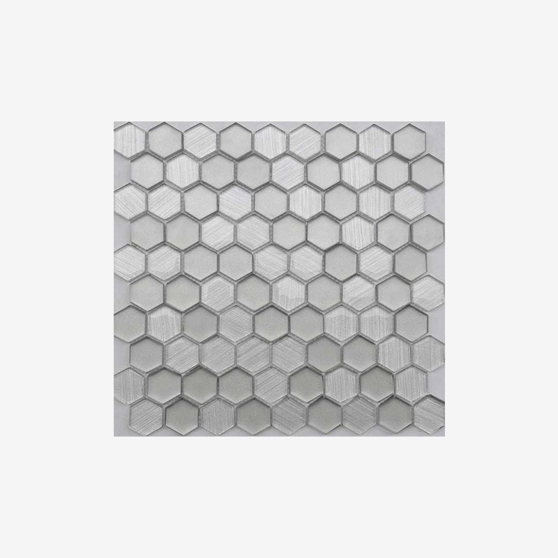 Metallic Glass Hexagon Mosaic Arvex