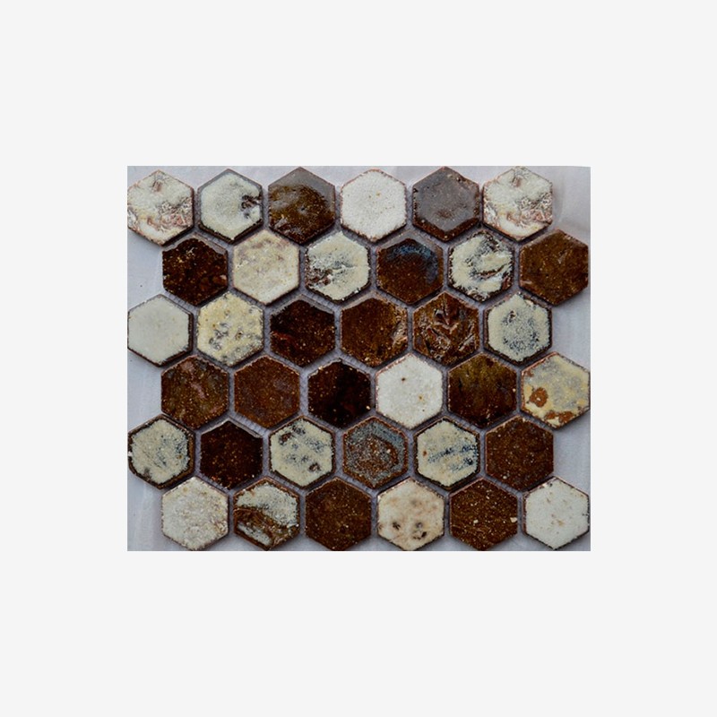 Glazed Terracotta Hexagon Mosaic Arvex
