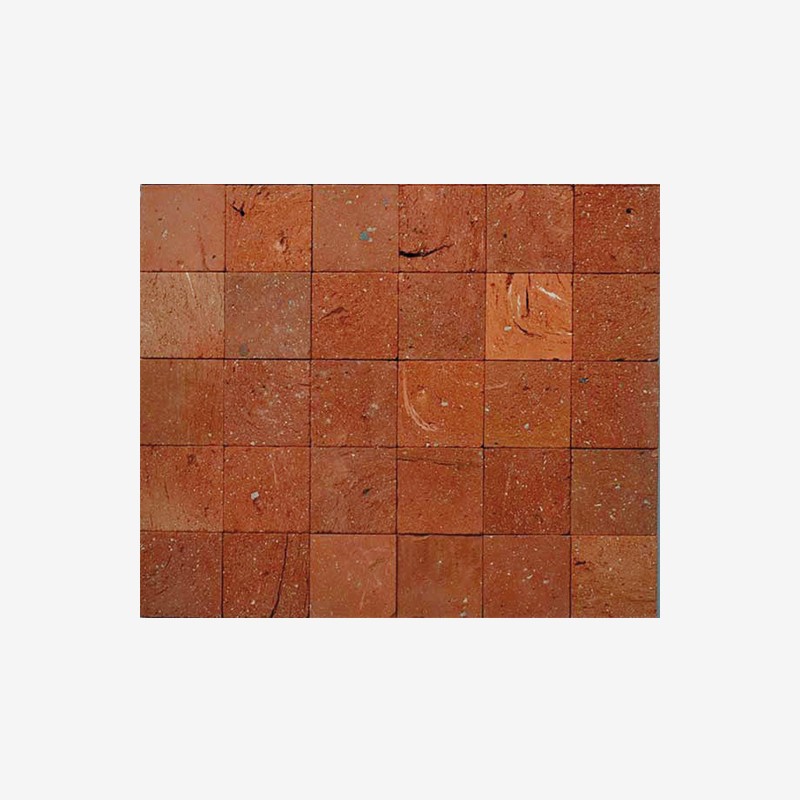 Raw Terracotta Squares Mosaic Arvex