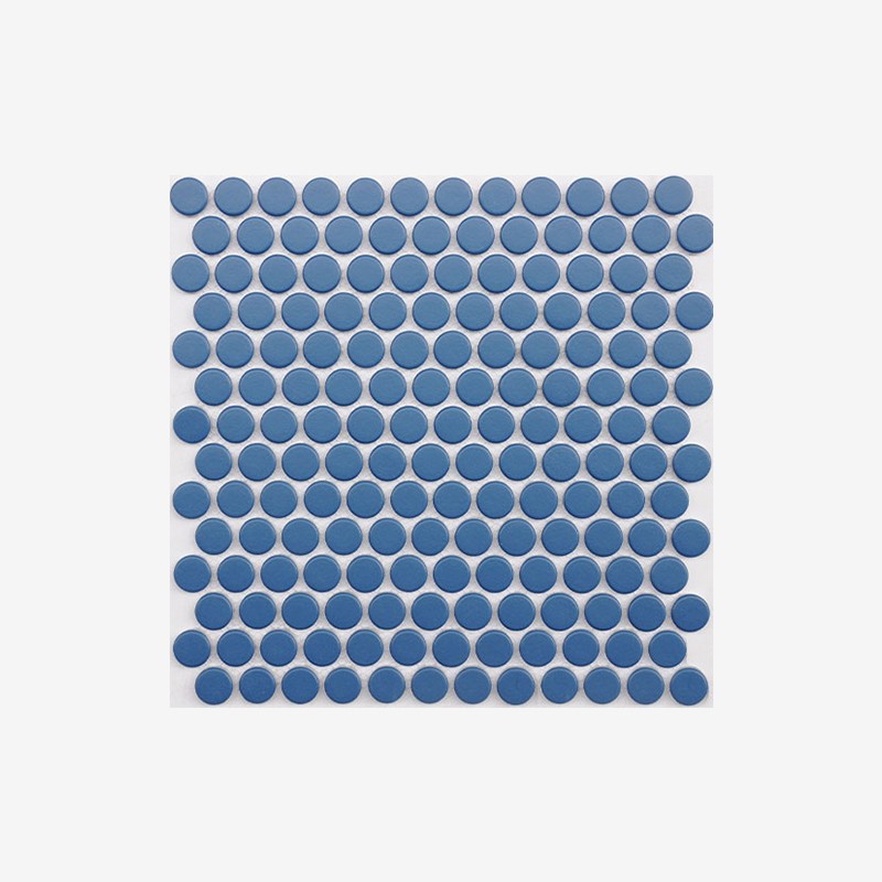 Penny Round Matt Mosaic Double Loaded Enameled Glass Arvex