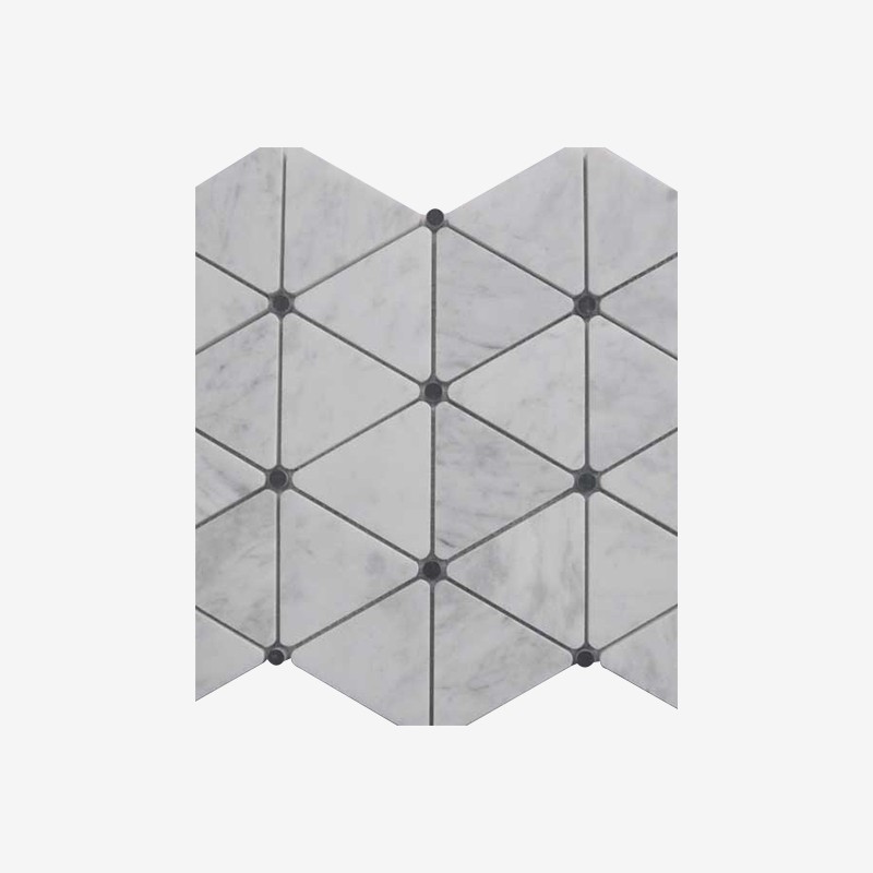 Carrara Nero Marquinia Triangles Arvex