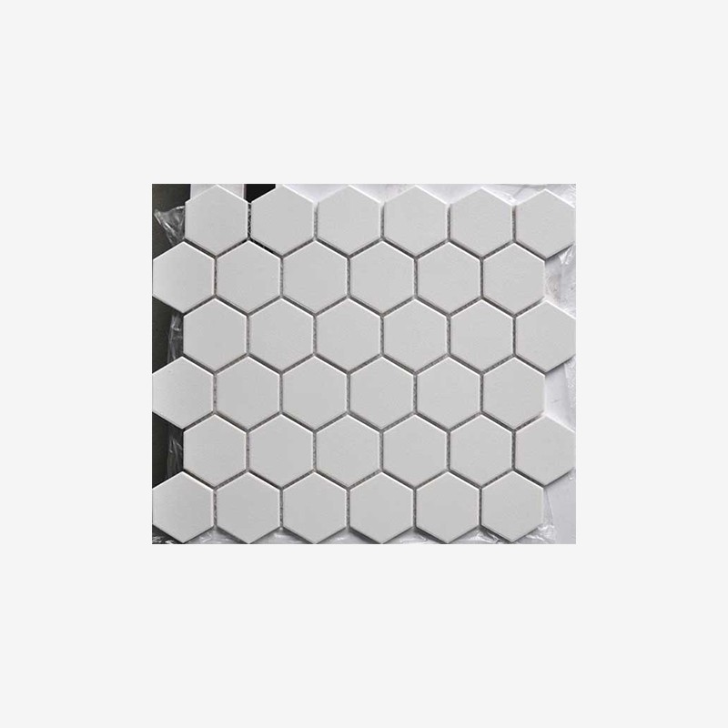 Through Body Unglazed Porcelain Mosaics Mesh Mounted  Arvex