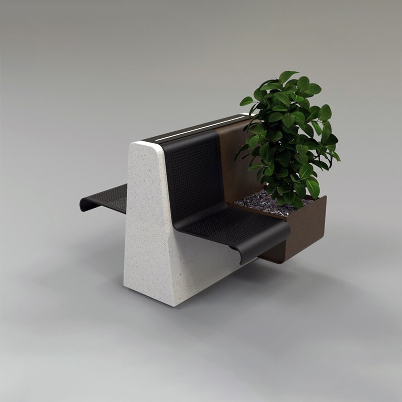 Cling Bench With Planter Manufatti Viscio