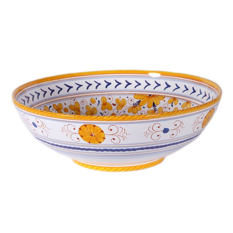 Bowl Centerpiece - Decor Arabesco Giallo Antica Deruta