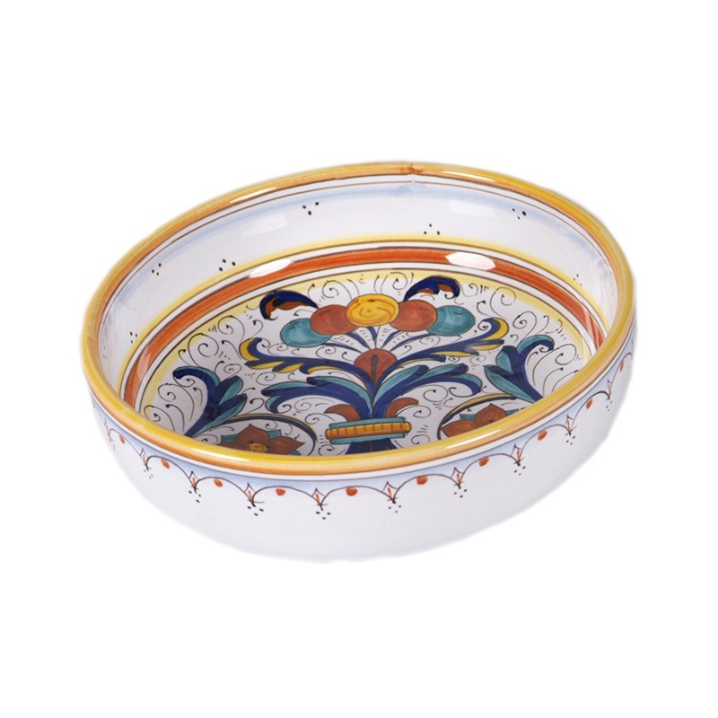 Bowl Centerpiece Low Border - Decor Ricco Deruta Antica Deruta