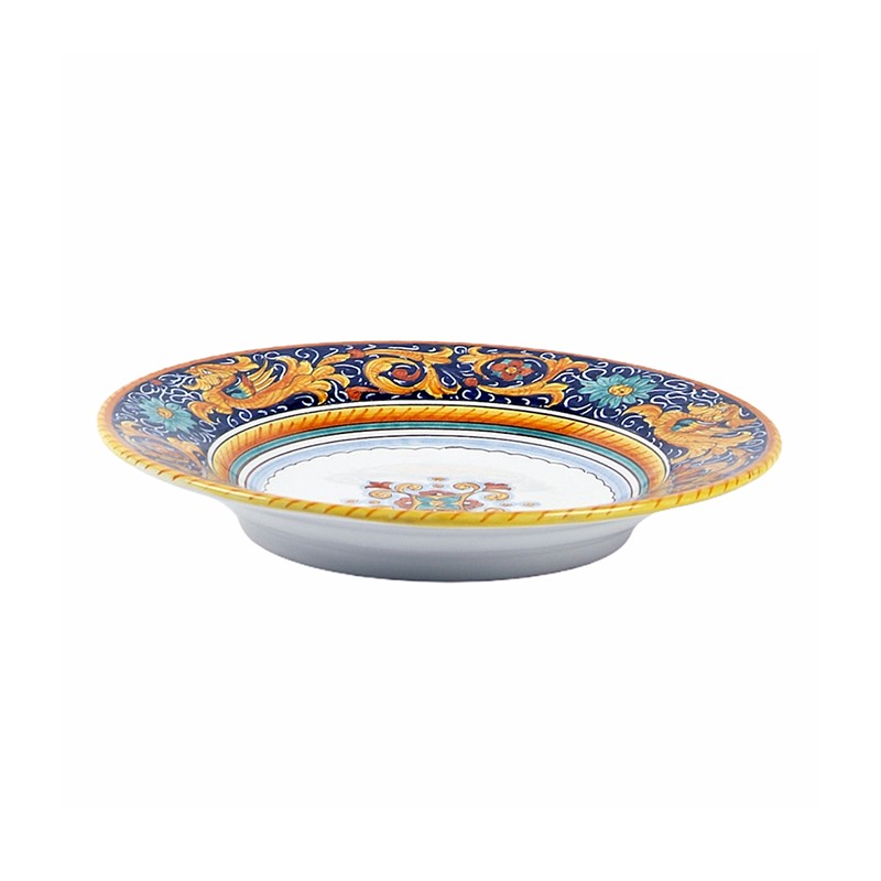 Soup Plate - Decor Raffaellesco Fondo Blu 01a Antica Deruta