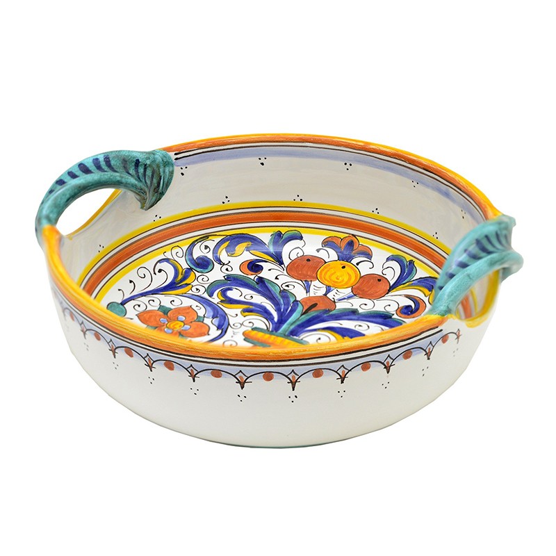 Centerpiece With Handles - Decor Ricco Deruta Antica Deruta