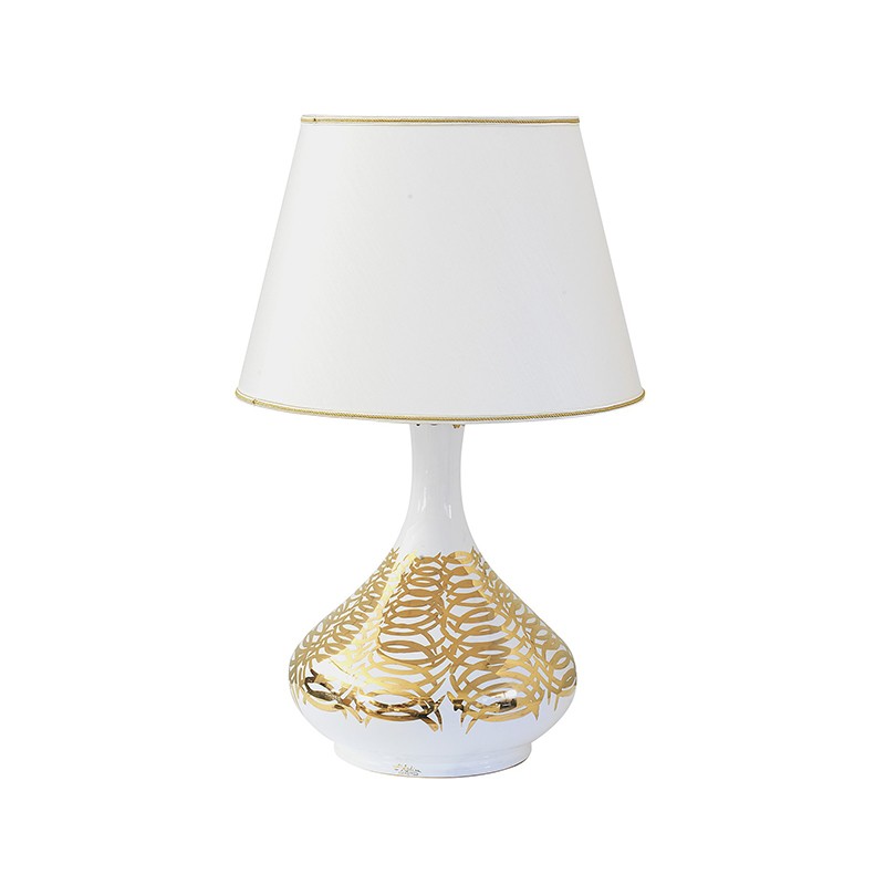 Lamp With Shade - Decor Intrecci Dorati-Gold Antica Deruta