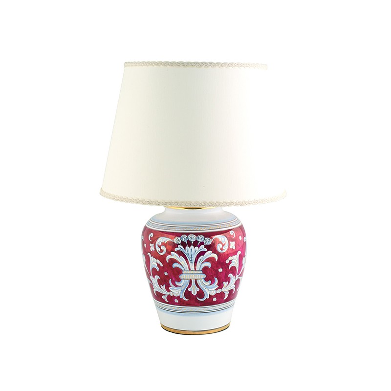 Lamp With Shade - Decor Lustro Rubino - Gold Antica Deruta
