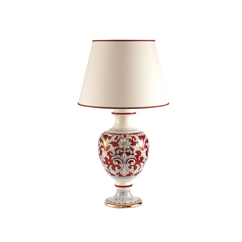Lamp With Shade - Decor Lustro Rubino - Gold Antica Deruta