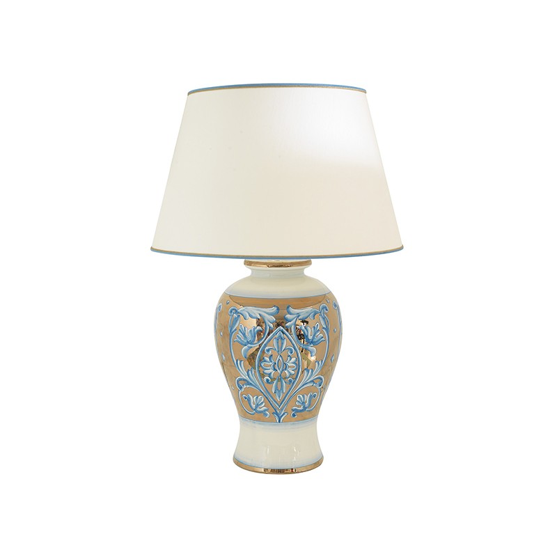 Lamp With Shade - Decor Zodiaco Gold Antica Deruta