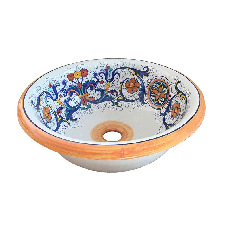 Sink Bathroom/Kitchen - Decor Classico 01-Ricco Deruta Antica Deruta