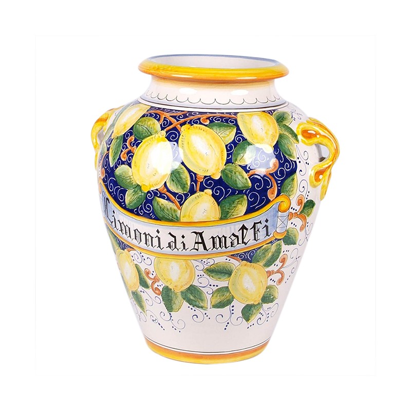 Vase/Umbrella stand - Decor Limoni Di Amalfi Antica Deruta