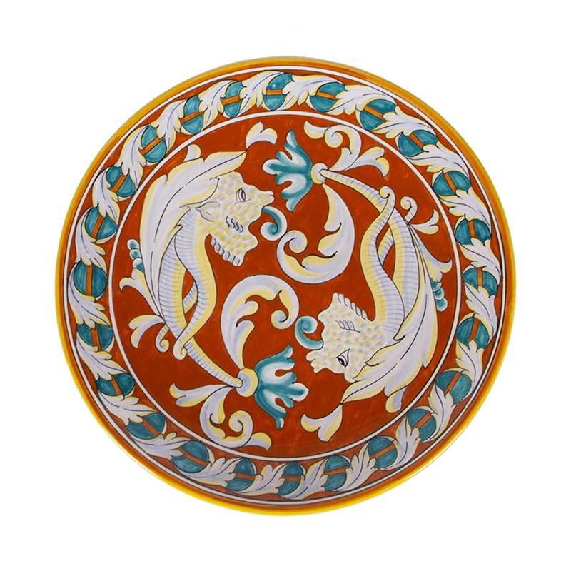 Wall Plate - Decor Talismano Arancio Antica Deruta