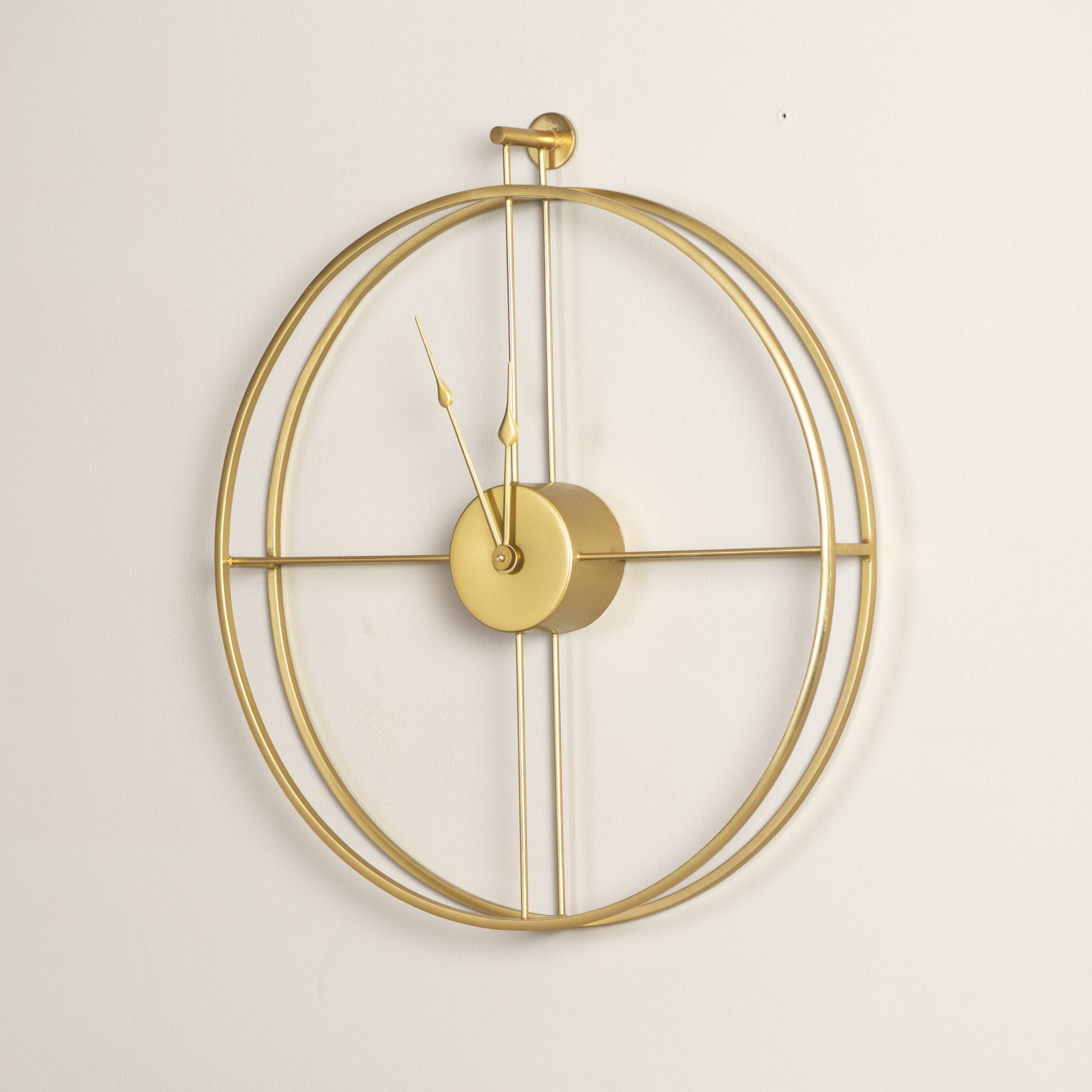 Celina Double Rim Gold Wall Clock The Decor Remedy