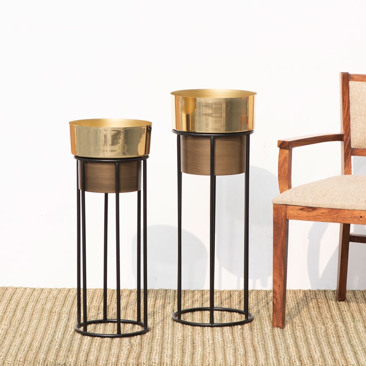 Dual Tone Planter Set of 2 The Decor Remedy