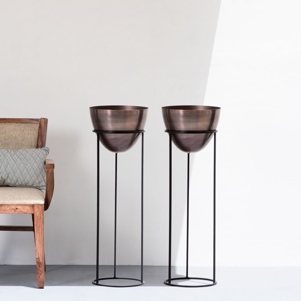 Ovate Set of 2 Antique Copper & Black XL Same Size The Decor Remedy