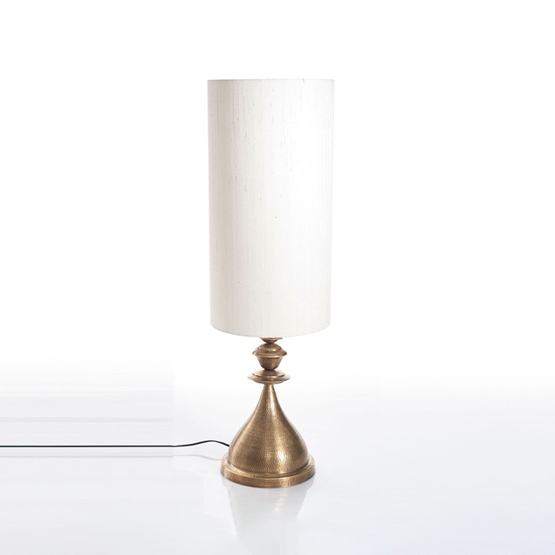 Kalash Lamp L Base With Lamp Shade Cyl  - Anantaya 