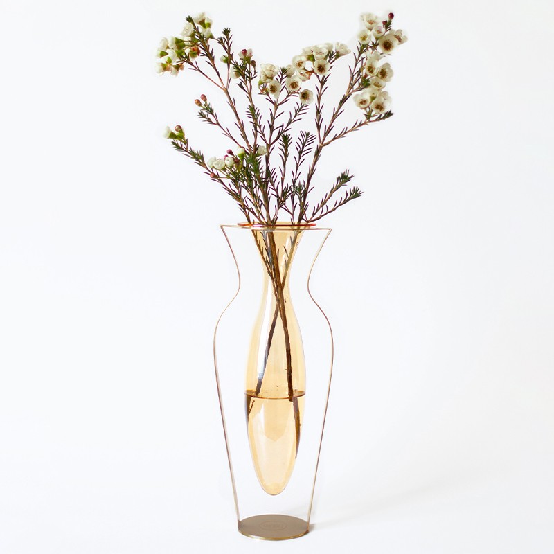 Droplet Tall Vase - Honey Kitbox Design