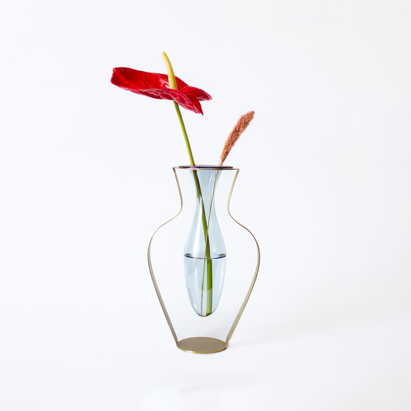 Droplet Wide Vase - Aqua  - Kitbox Design