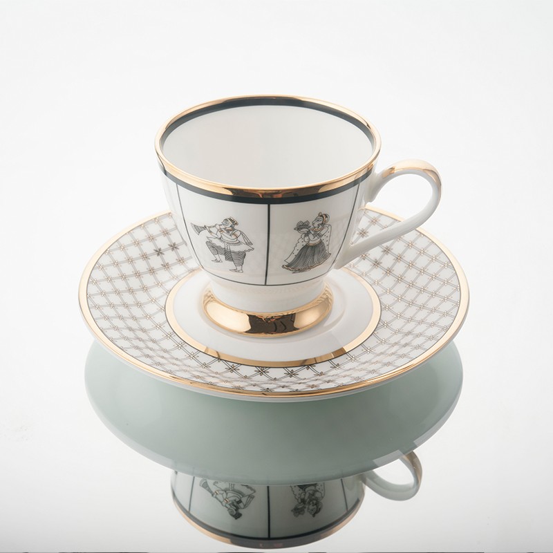 Byah Tea Cup Saucer(Set Of 2) Kaunteya