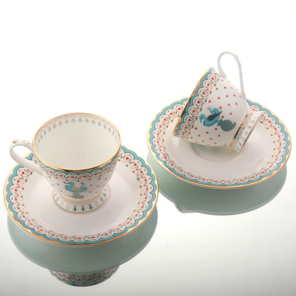 Dasara Tea Cup Saucer Set(4 pcs) Kaunteya