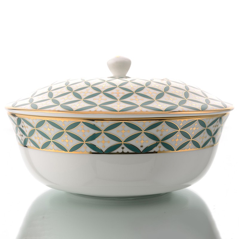 Jyamiti Serving Bowl With Lid 3 Portion Kaunteya