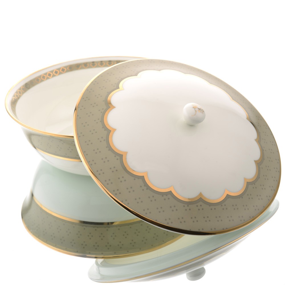 Pichwai Serving Bowl With Lid 3 Portion Kaunteya