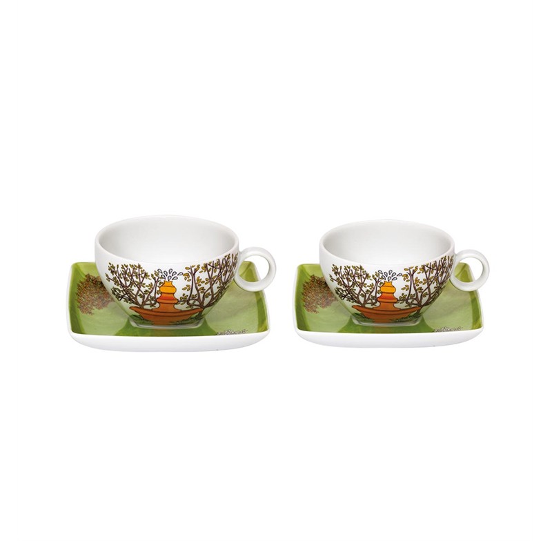 Alma de Lisboa Tea Cups & Saucers Set 2 Vista Alegre