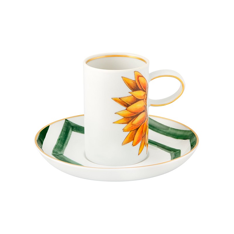 Amazonia Set Of 4 Coffee Cup And Saucer Vista Alegre