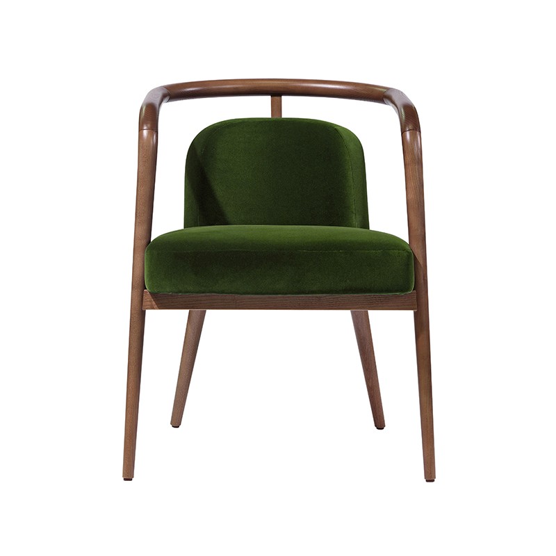 Essex Chair with arms-green JG HOME LIVING