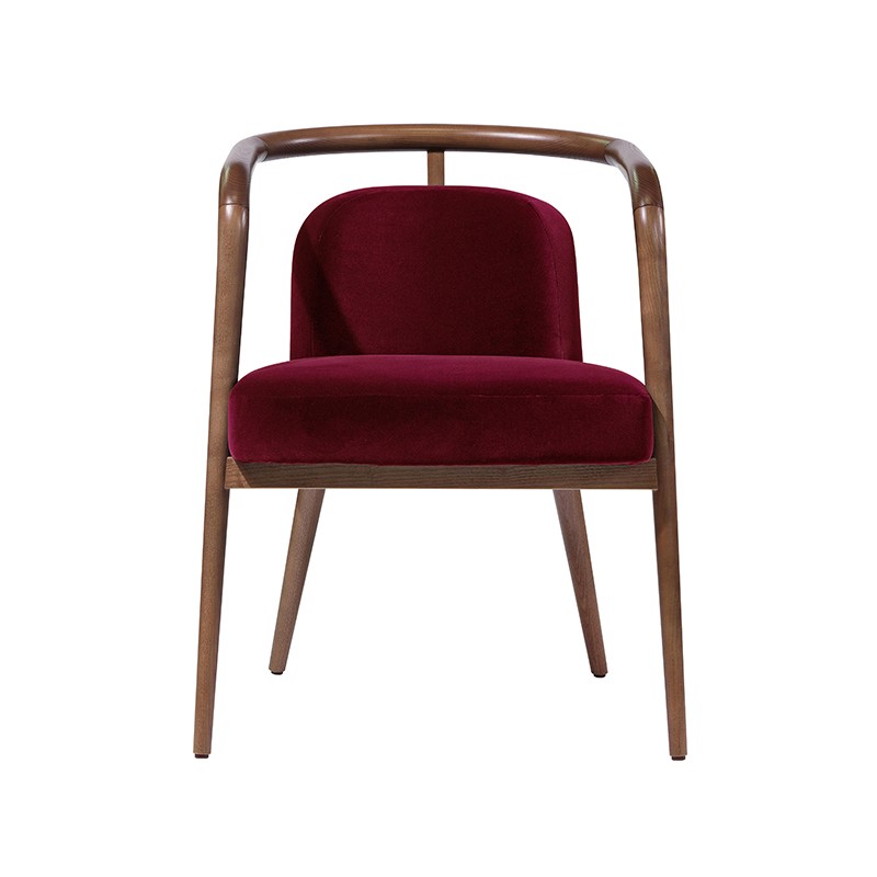 Essex Chair with arms-red JG HOME LIVING