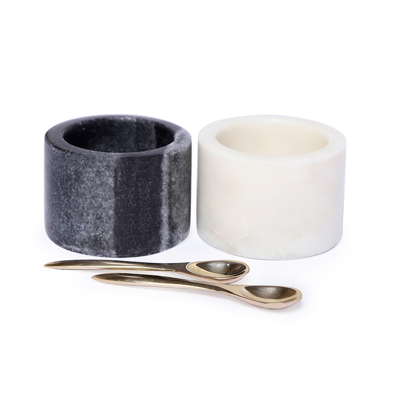 Marble Salt Cellar Set Of 2 NikkisPride