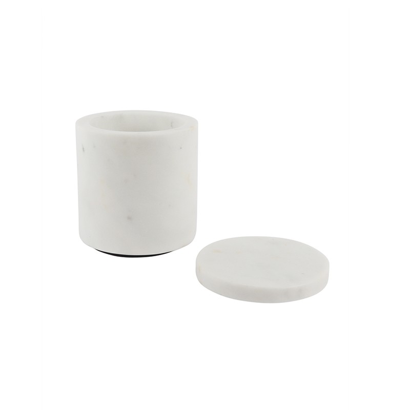 Marble White Canister With Lid NikkisPride