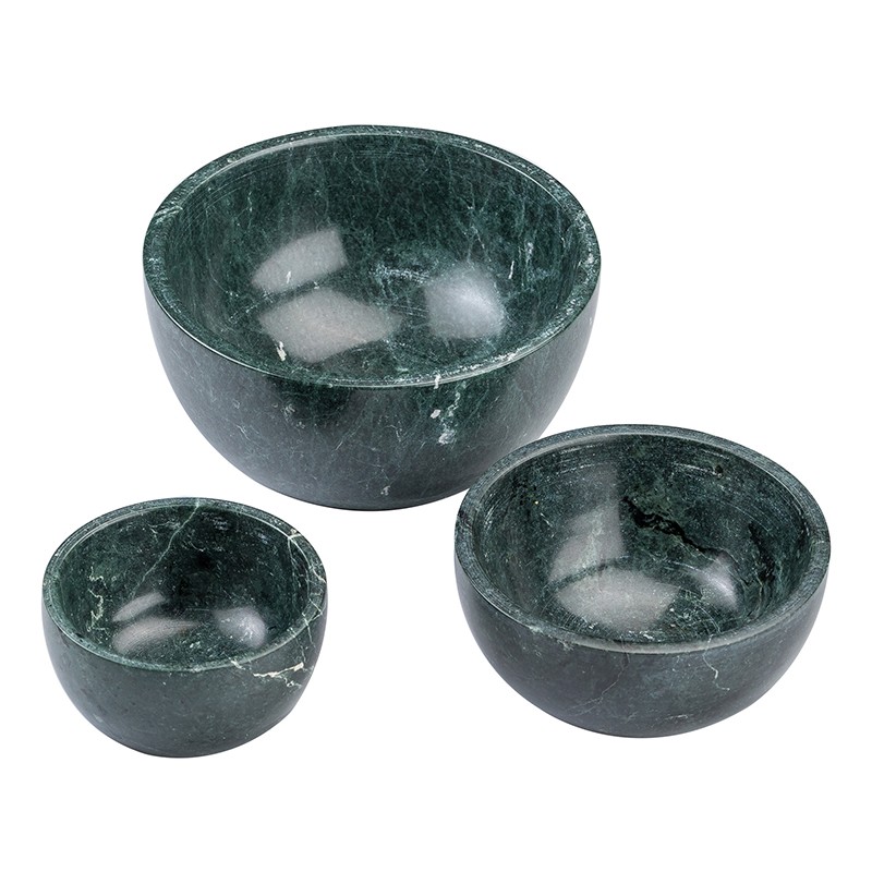 Marble Bowl Green Set of Three NikkisPride