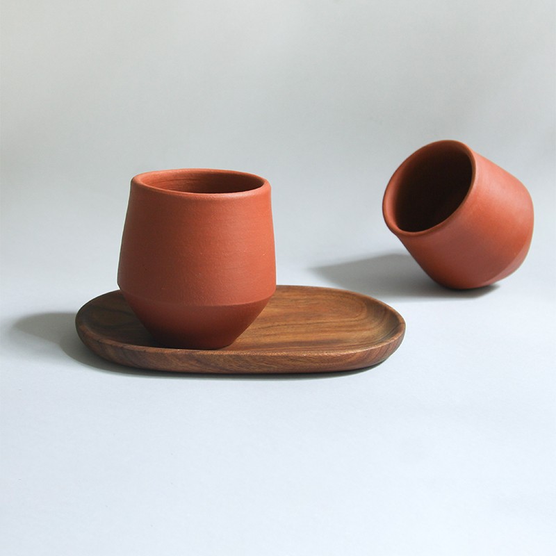 Bhumi - Terracotta Clay Water Cups  - Wallistry 