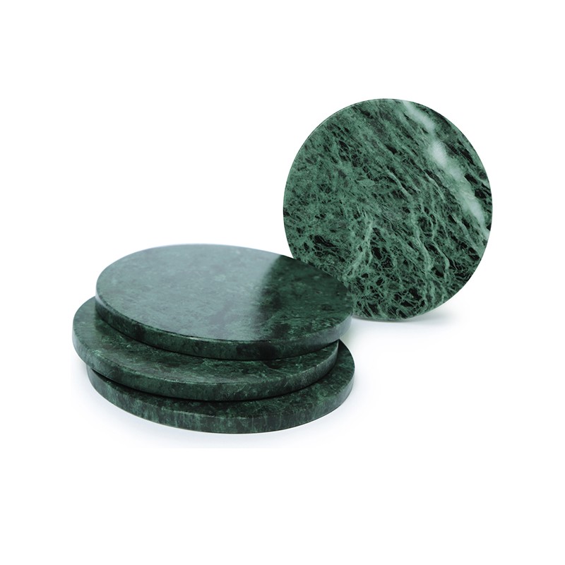 Green Marble Tea Coaster 4mm Set Of 4 NikkisPride