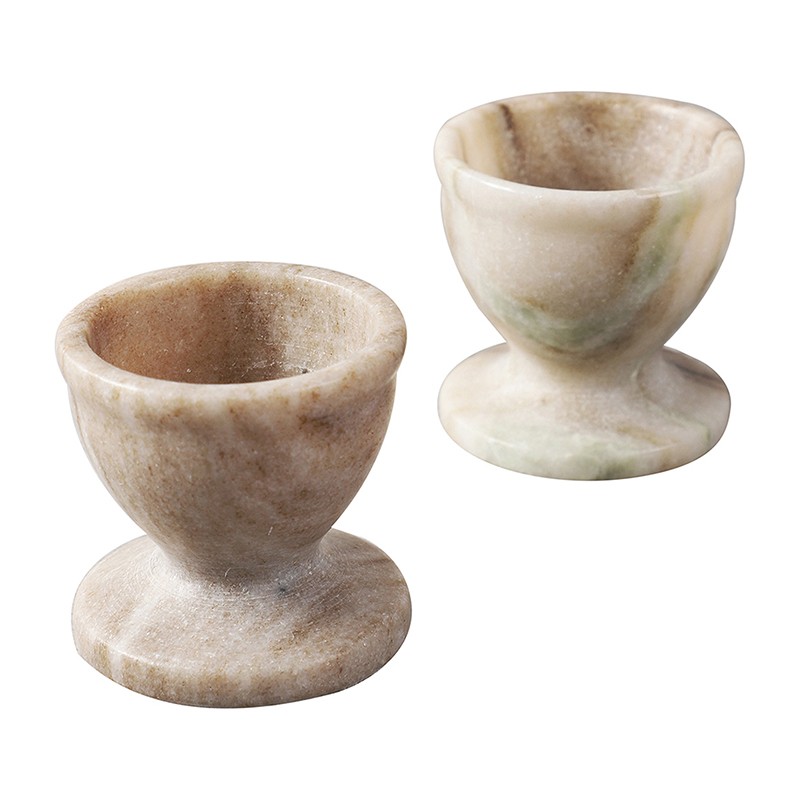 Marble Egg Keeper Bidasar Forest Brown Set of 2 NikkisPride