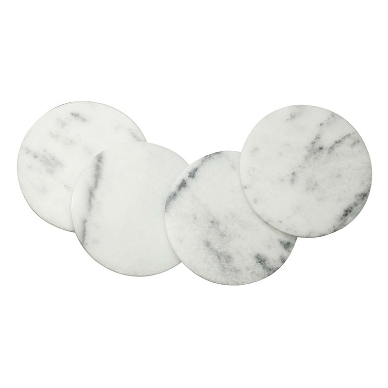 Marble Round Shape Set of 6 NikkisPride