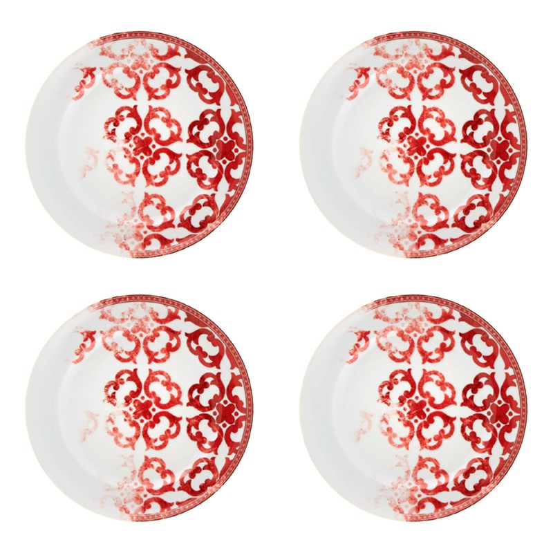 Set of 4 Dessert Plate Timeless Vista Alegre