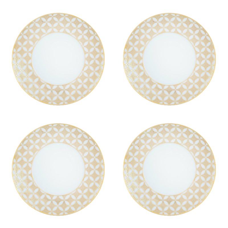 Set of 4 Bread & Butter Plate Exotic Vista Alegre