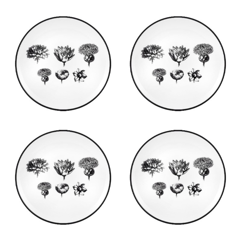 Set of 4 Bread and Butter Plate Herbariae Vista Alegre