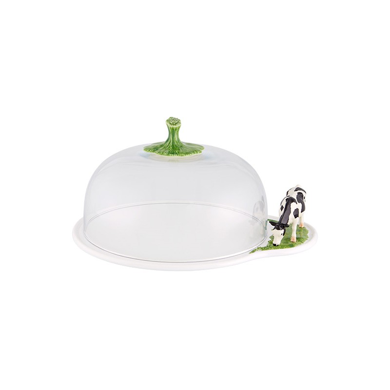 Prado Cheese Tray With Glass Cover Vista Alegre