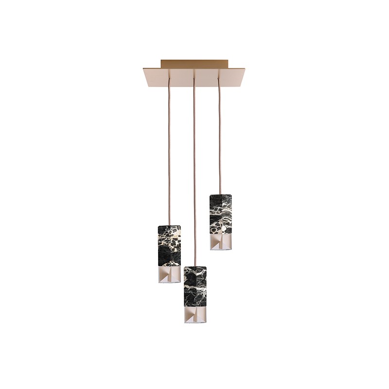 Lamp One Black Trio Chandelier  - Formaminima 