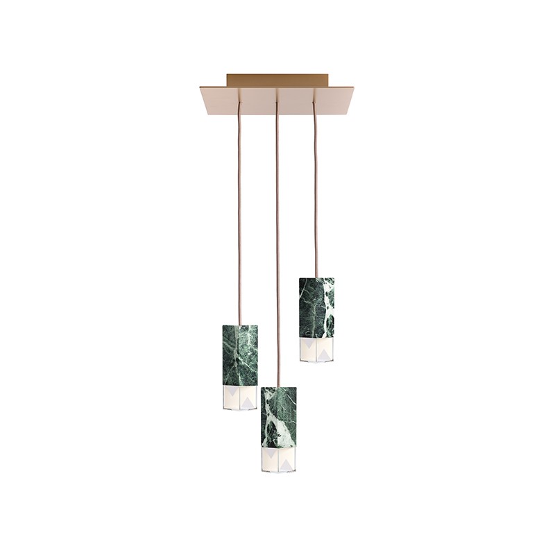 Lamp One Green Trio Chandelier Formaminima